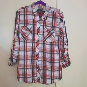 Collar shirt, long sleeve, optional 3/4 sleeve